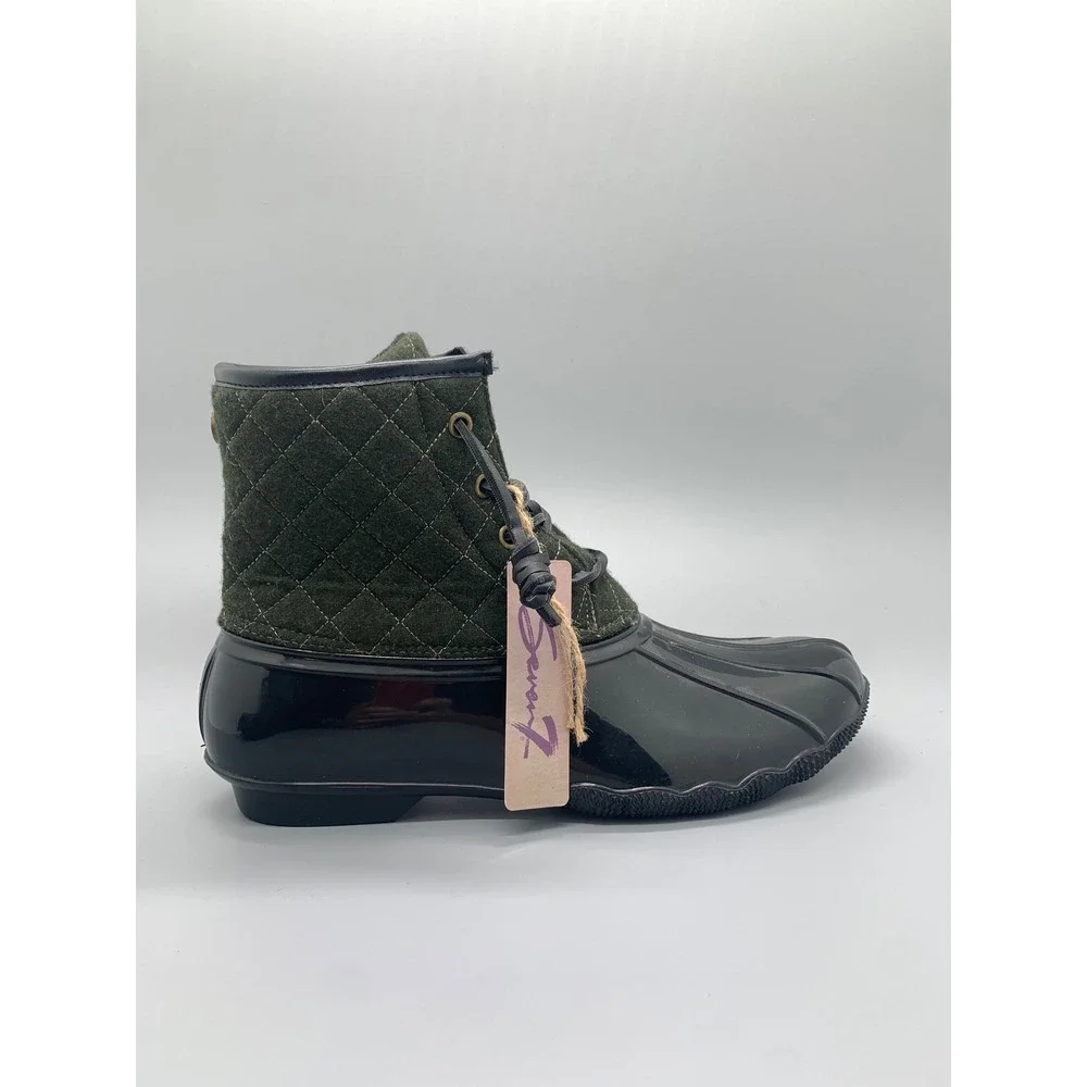 Seven7 green quilted